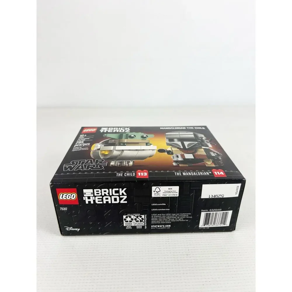 LEGO 75317 Brickheadz Star Wars The Mandalorian & the Child Set New Sealed